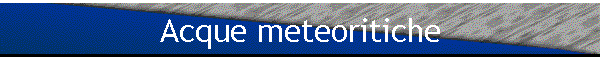 Acque meteoritiche